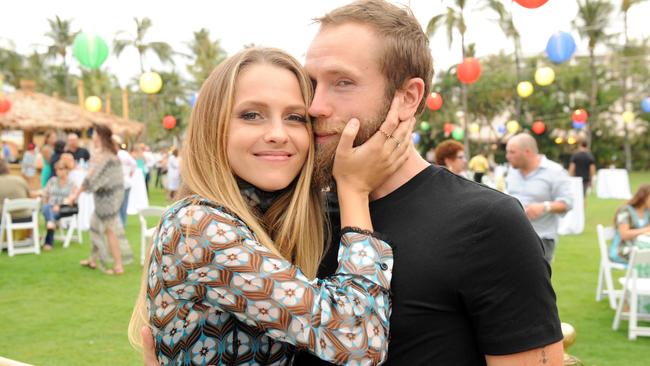 WAILEA, HI - JUNE 03: Actress Teresa Palmer (L) and actor/writer Mark Webber attend the Taste of Summer Opening Night Party during the 2015 Maui Film Festival at Grand Wailea on June 3, 2015 in Wailea, Hawaii. (Photo by Andrew Goodman/Getty Images for Maui Film Festival)