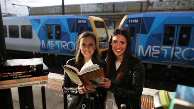 Michelle Kalus and Ali Berg have been inundated with requests from people wanting to be “book ninjas” after a Leader story about Books on the Rail. Picture: Stuart Milligan