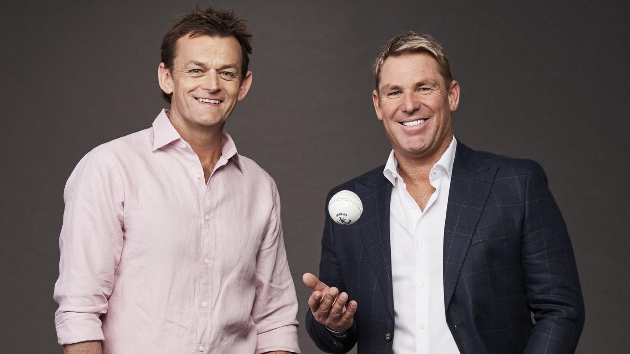 Fox Cricket commentators Adam Gilchrist and Shane Warne. Supplied by Foxtel