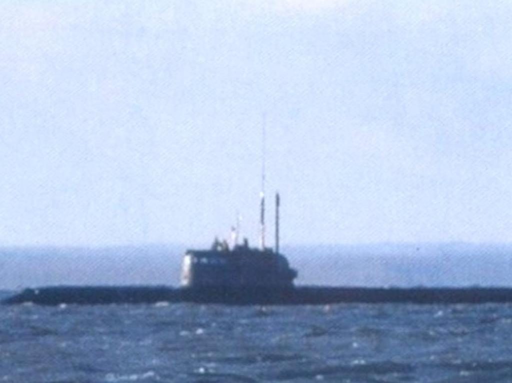 Another view of a Russian submarine believed to be Losharik. Picture: Russian Social Media