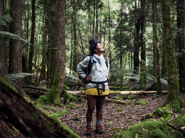 Adventurous, active women exploring the wild beauty of Tasmania, Australia.