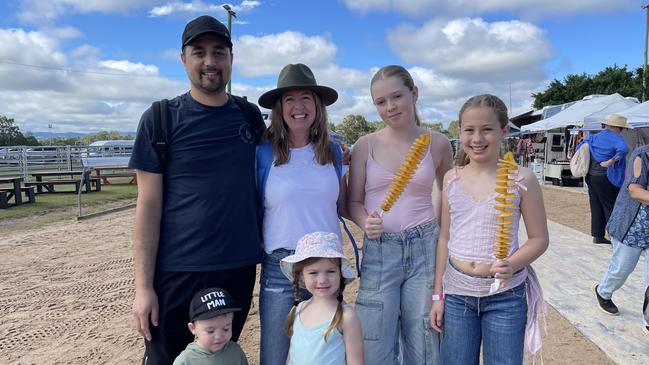 (Top L-R:) Zane, Lisa, Molly, Poppy and (bottom L-R:) Taika and Zarli at the Gympie Show 2025.
