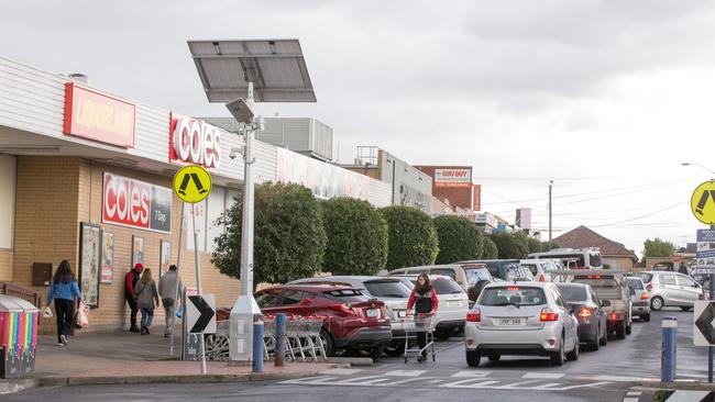 CCTV was installed along May Rd shops in Lalor to help tackle crime in the area last year. Picture: Norm Oorloff