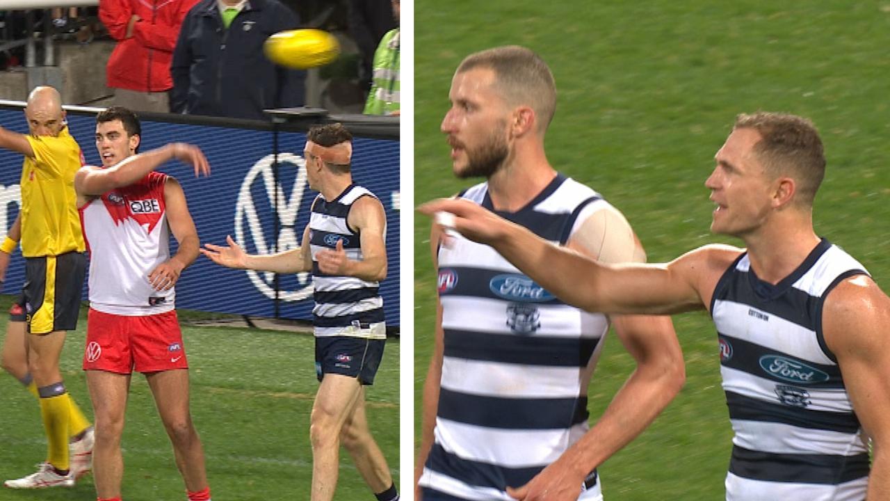 Joel Selwood and Jeremy Cameron were left flabbergasted.