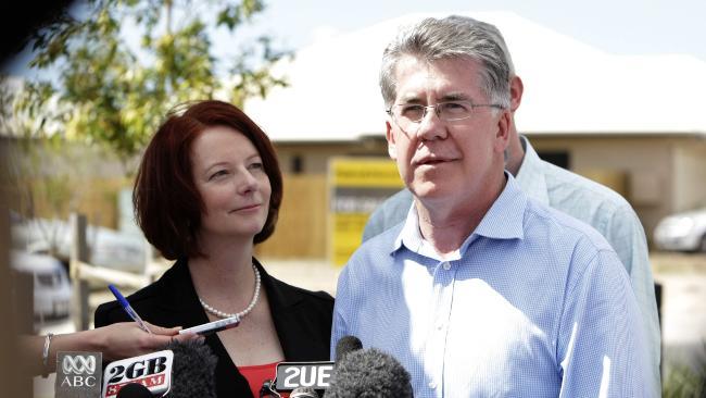 Julia Gillard and the candidate for Herbert, Tony Mooney. Picture: Kym Smith