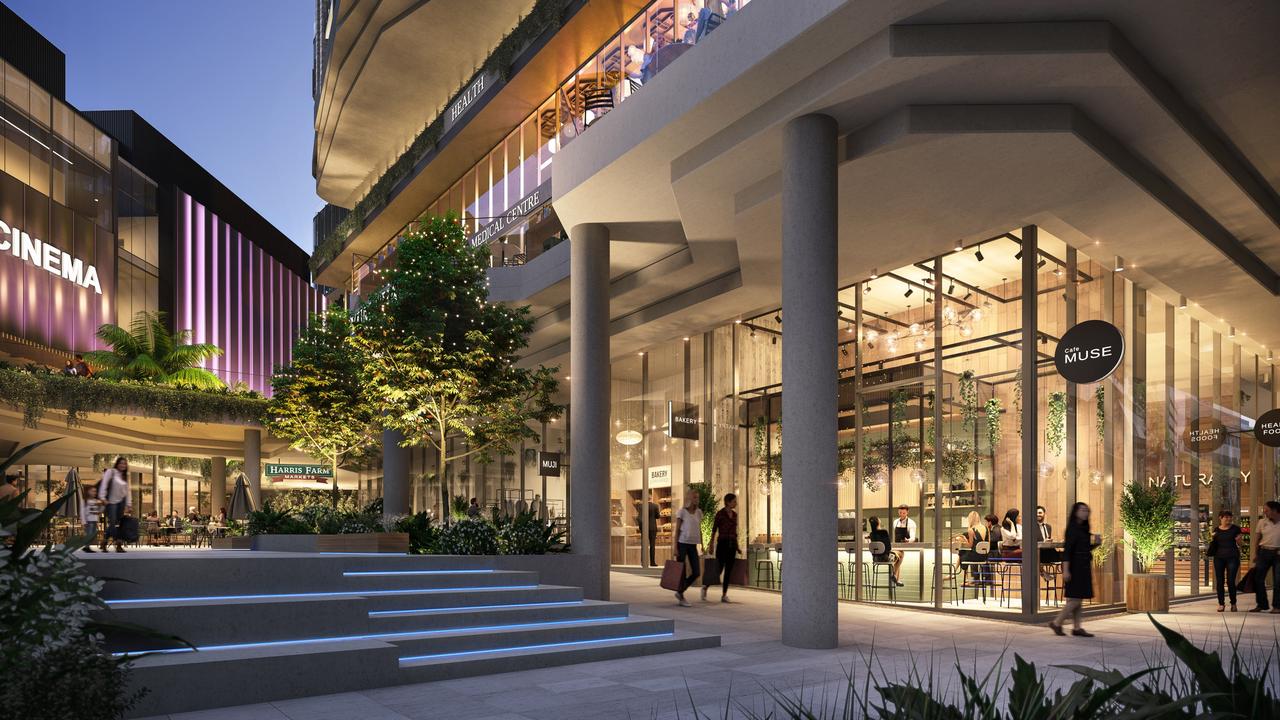 An artist’s impression of Aviary Toowong which will be a completely new urban community precinct including residential, retail, hospitality, office and shared outdoor spaces alongside an entirely new streetscape.