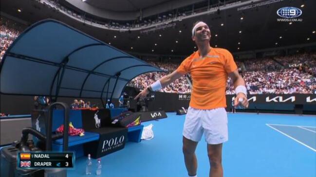 'The ball boy take my racquet!' – Rafa experiences odd first