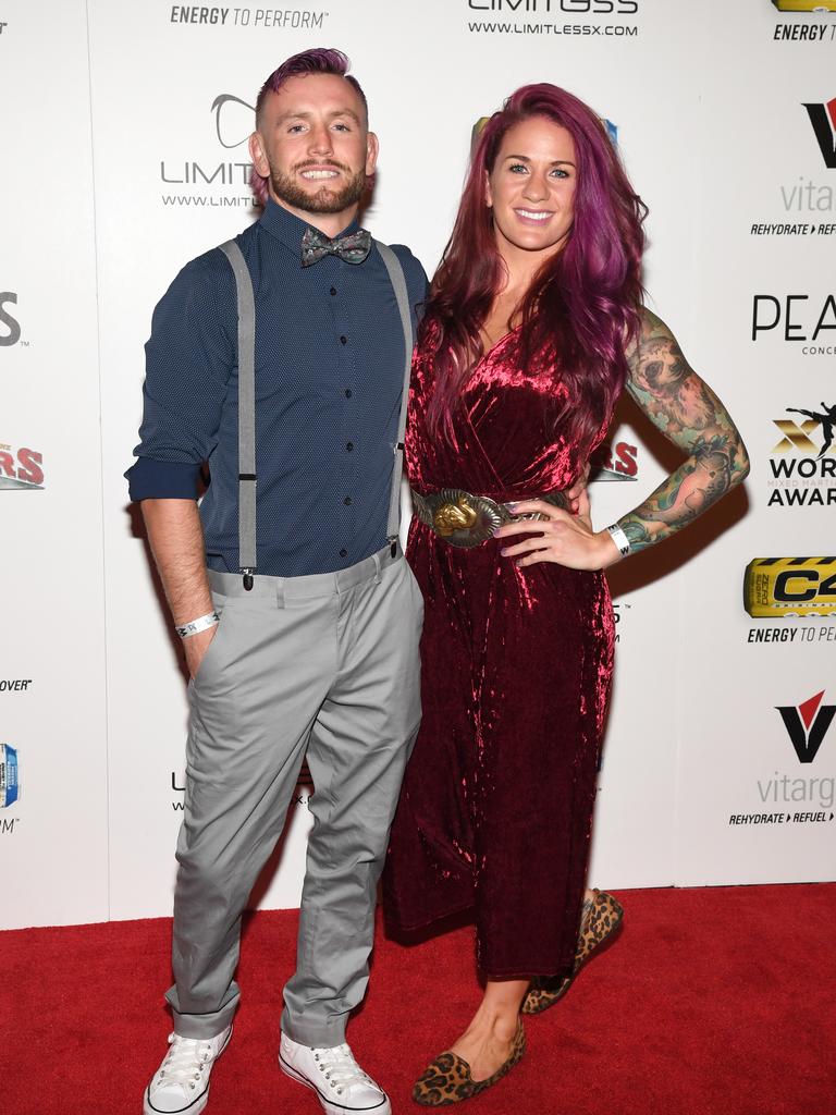 UFC fighters Tim Elliott and Gina Mazany were married. Picture: Ethan Miller/Getty Images