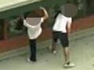 Youths on the roof of the Melbourne Youth corrections Centre in Parkville today. NINE News stills