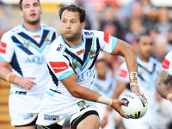 Tyrone Roberts in action for the Titans. Picture: Zak Simmonds