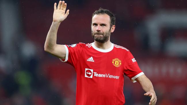 Juan Mata was playing for Manchester United in 2022. . (Photo by Catherine Ivill/Getty Images)