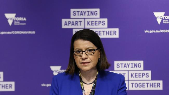 Then-health Minister Jenny Mikakos stepped down over the inquiry. Picture: Darrian Traynor/Getty Images