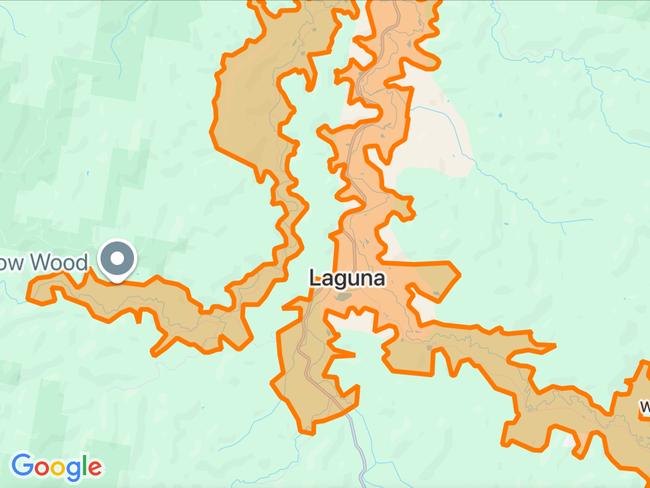 NSW floods: Suburbs at risk. Picture: Hazards Near Me NSW