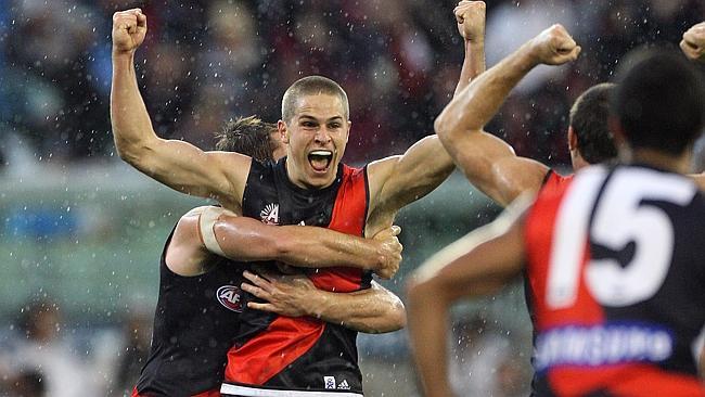 David Zaharakis celebrates his late match-winning goal in 2009.