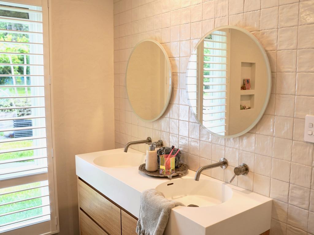 Interior design by Morgan Brady of Pearl Interiors at her Noosa hinterland property. Picture: Katrina Lezaic