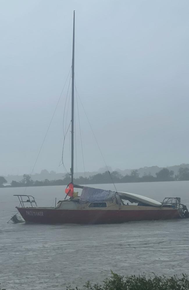 Concerns are held for boaties on the Pioneer River as rain smashes the Mackay region. Picture: Mitch Dyer