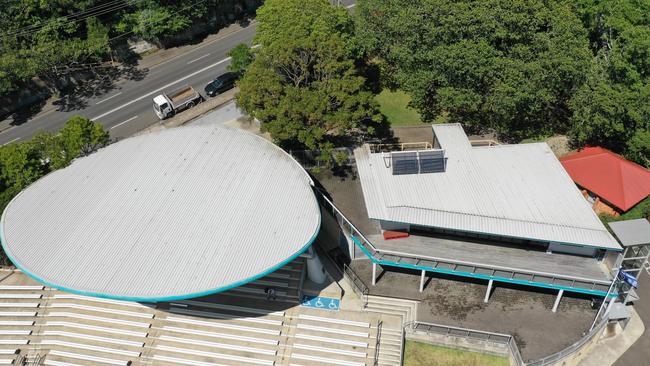 The current grandstand and pavilion at Manly Oval, which is part of Ivanhoe Park. Picture: Supplied