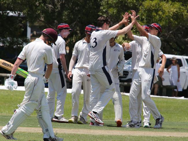 Round 1 of the GPS school cricket season. TSS v IGS at The Southport School. TSS Fielder N0 IGS Batsman Pic Mike Batterham