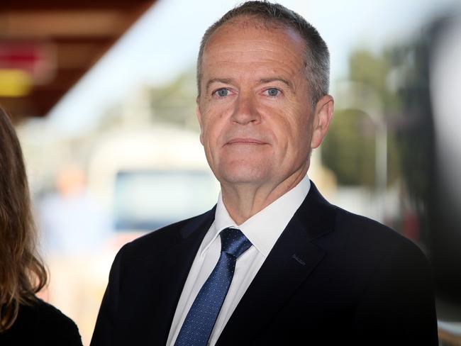 9/04/2018Federal Opposition Leader Bill Shorten at Midland Railway Station this morning.Pic Colin Murty The Australian