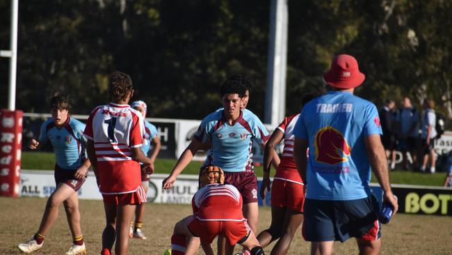 Renouf Shield action: Keebra Park v Palm Beach Currumbin.