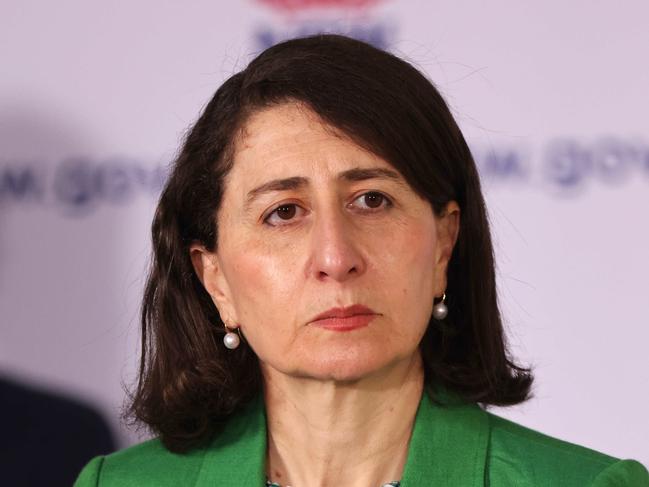 SYDNEY, AUSTRALIA - NewsWire Photos SEPTEMBER 22, 2021. Premier Gladys Berejiklian pictured at a COVID-19 update press conference in St Leaonards.Picture: NCA NewsWire / Damian Shaw