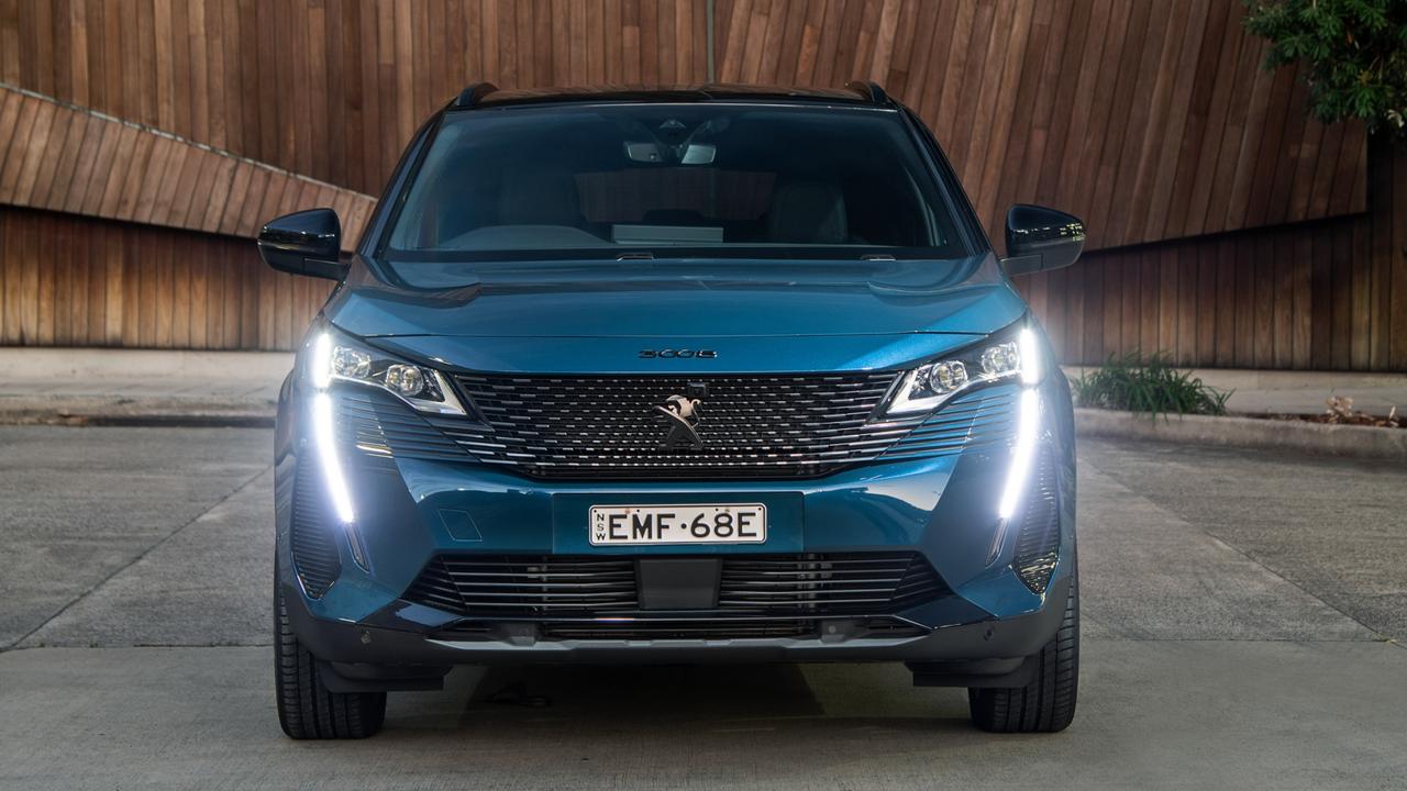 A striking new grille is a feature of the range-topping Peugeot 3008 GT Sport.