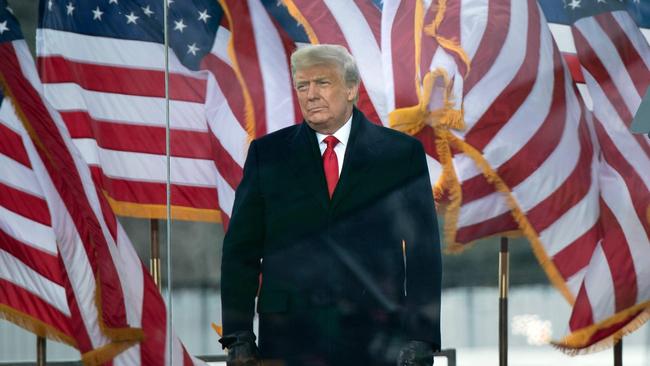 Donald Trump addressing supporters near the White House on January 6, 2021. Picture: AFP