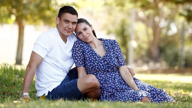 Aussie boxing hero Tim Tszyu with girlfriend Alexandra Constantine. Picture: Sam Ruttyn