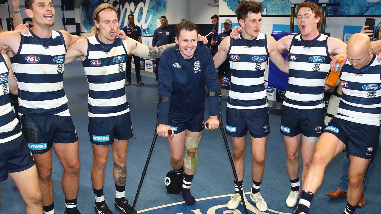 Patrick Dangerfield after last Saturday’s win over the Western Bulldogs.