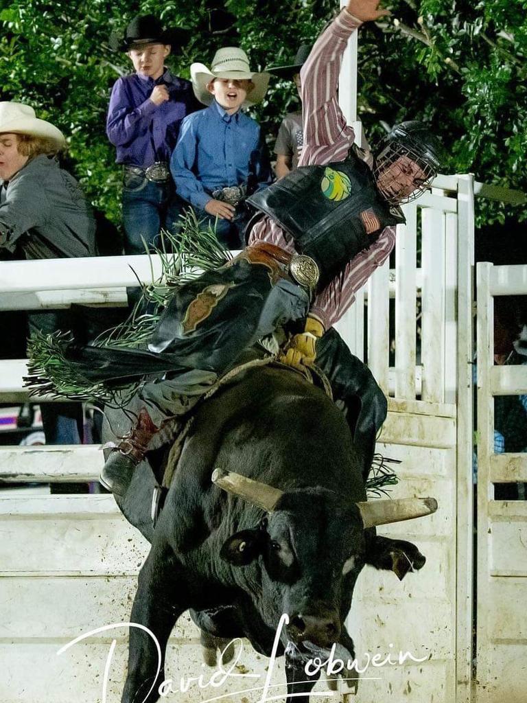 Clay Hall, Bull Riding. Photo: DSL photography