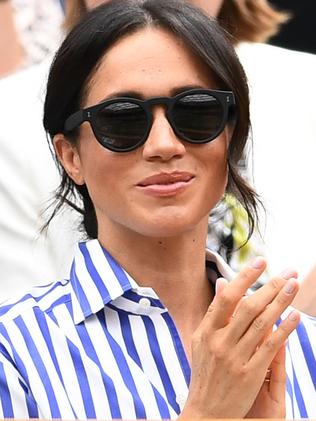 Meghan, Duchess of Sussex joined her sister-in-law at the tennis. Picture: Clive Mason/Getty Images.