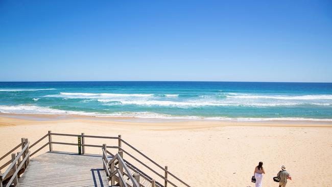 The search for a man who went missing off Gunnamatta Beach on Friday will continue on Sunday. Picture: Mark Stewart