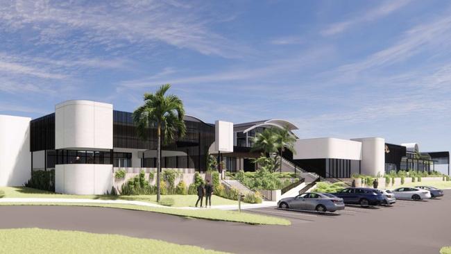 Magpies Sporting Club has lodged plans to Mackay Regional Council to almost double the club's footprint. This is what the exterior of the club after the completion of Stages 1 and 2. Picture: Contributed