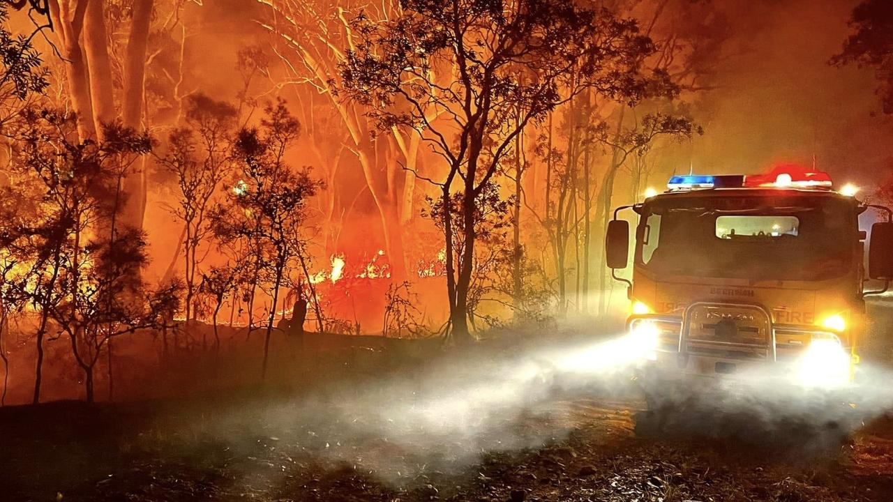 The Beerwah Rural Fire Brigade has been assisting QFES with Beerwah bushfire. Picture: Beerwah Rural Fire Brigade