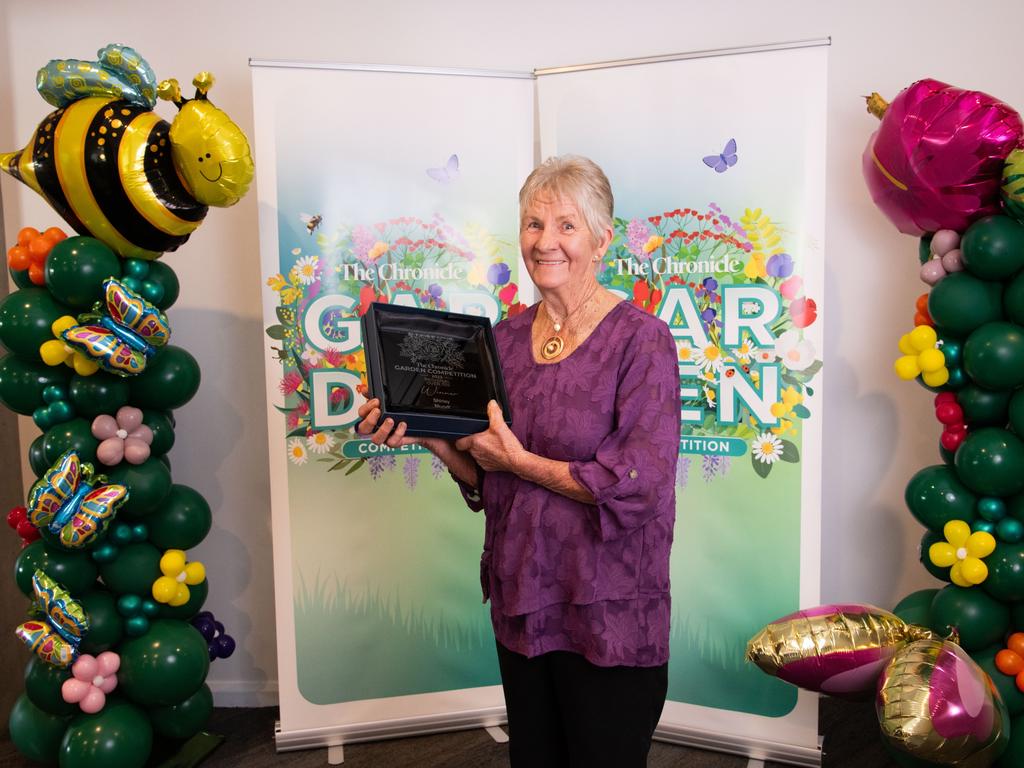 First Place, Regional Option,Over 70's, Shirley Mundt, Westbrook.Chronicle Garden Competition, awards presentation at Oaks Toowoomba Hotel.Thursday September 14, 2023