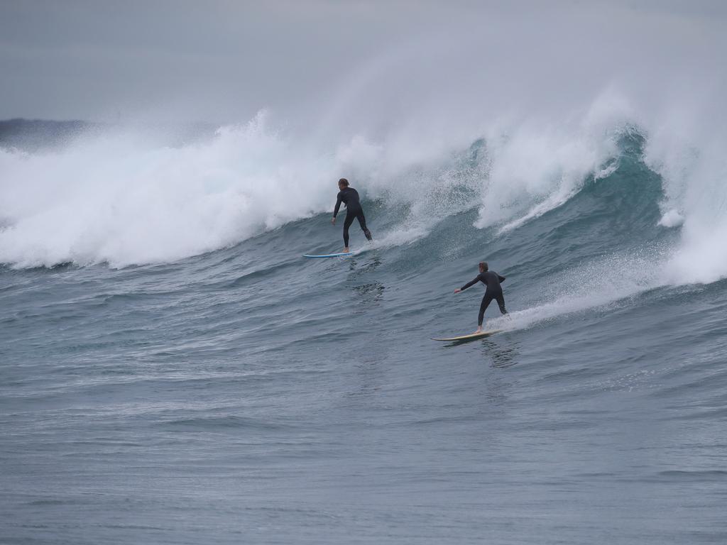 Big surf across Sydney's Eastern Beaches today. Pictured is Bronte Beach. Picture: David Swift