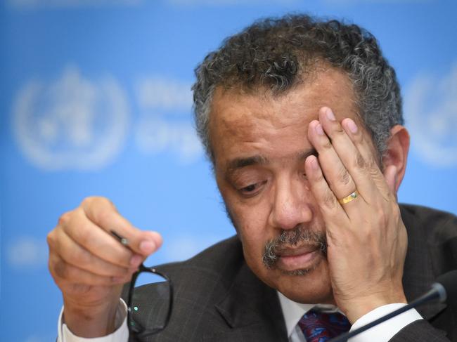 WHO Director-General Tedros Adhanom Ghebreyesus. Picture: AFP