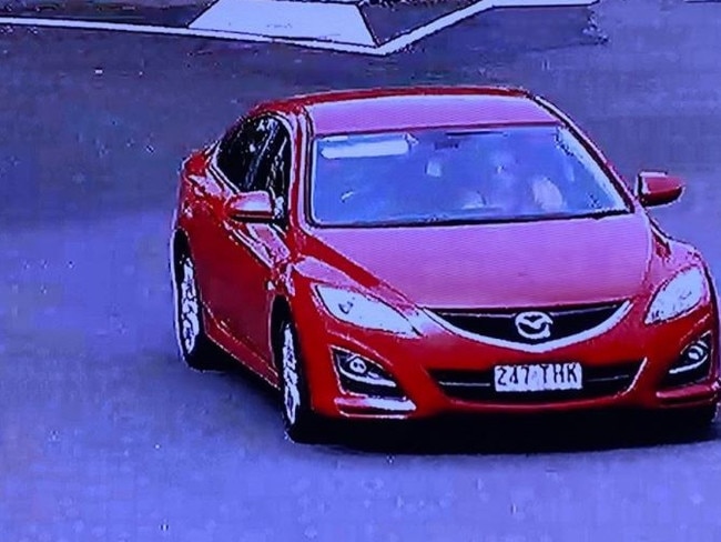 Police are requesting assistance for any information relating to the pictured Red Mazda 6 sedan, allegedly stolen from Coomera.