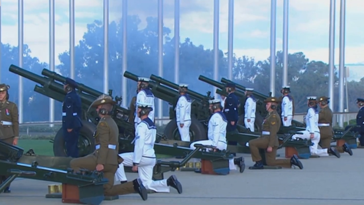 Duke of Edinburgh honoured with 41-gun salute in Canberra