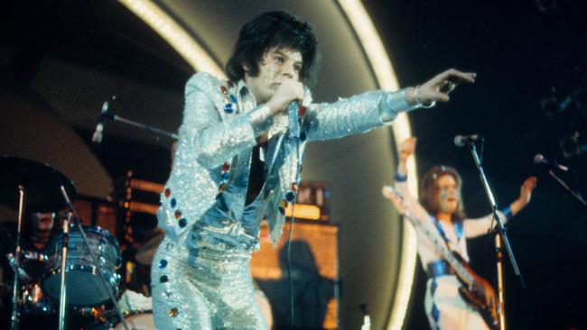 Gary Glitter performing in 1973. Picture: Gijsbert Hanekroot/Redferns