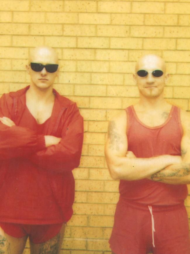 Gavin Preston (right) with notorious prisoner Matthew Johnson.