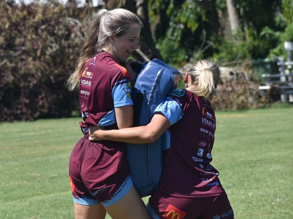 CQ Capras under-17 girls squad at pre-season training at Emmaus College, Rockhampton, on January 18, 2025.