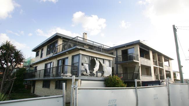 Former houses at 79 and 81-83 Hedges Avenue which were re-developed by Barry Morris.