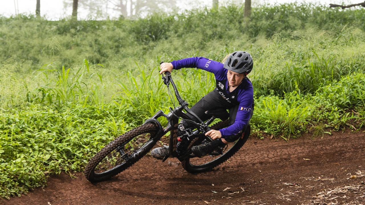 Elle de Nooyer on the Jubilee Park trails. Picture: Kevin Farmer