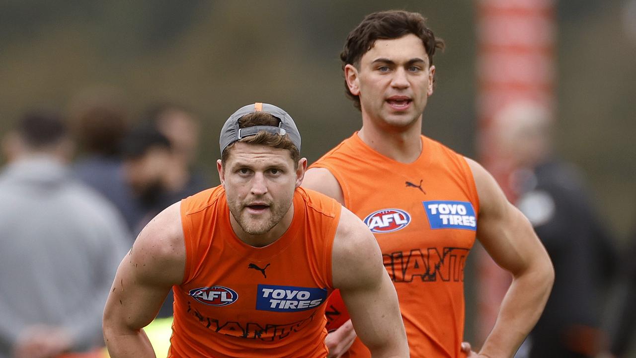 Could Giants Jacob Hopper and Tim Taranto both end up at Tigerland for 2023? Picture: Phil Hillyard