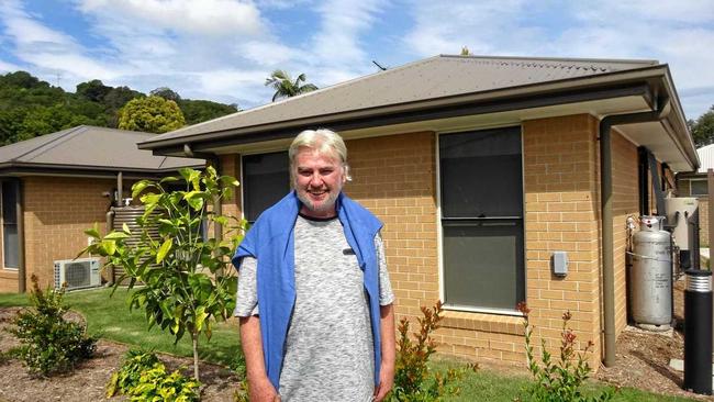 Steven Lynch was homeless for five years before moving into his new unit at Garimaleh Place. Picture: Courtesey of BaptistCare