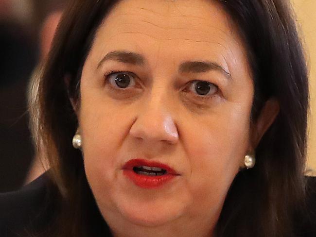 BRISBANE, AUSTRALIA - NewsWire Photos JULY 16 2021 Queensland premier Annastacia Palaszczuk speaks at the estimates committee hearing at QLD parliament. Picture: NCA NewsWire / Jono Searle