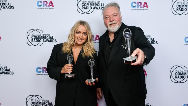 Jackie O and Kyle at last month’s radio awards.