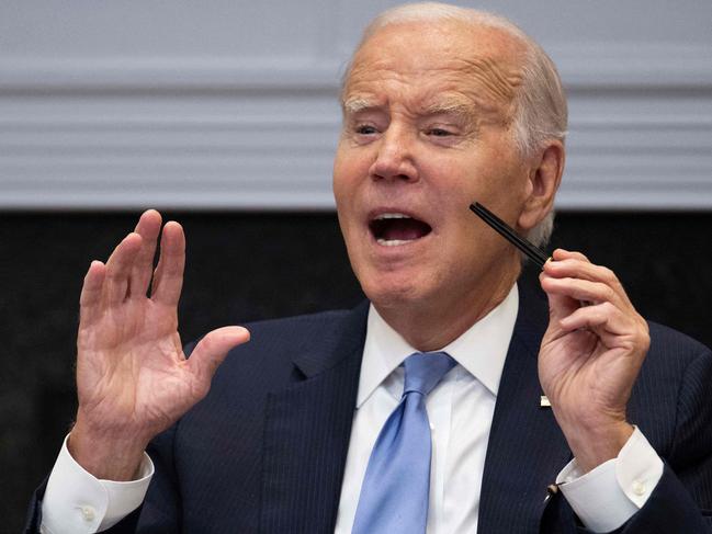 US President Joe Biden speaks while hosting a meeting with the Presidentâs Board of Advisors on Historically Black Colleges and Universities at the White House in Washington, DC, on September 25, 2023. (Photo by Jim WATSON / AFP)