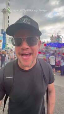 Matt Damon enjoys family day out at the Ekka in Queensland